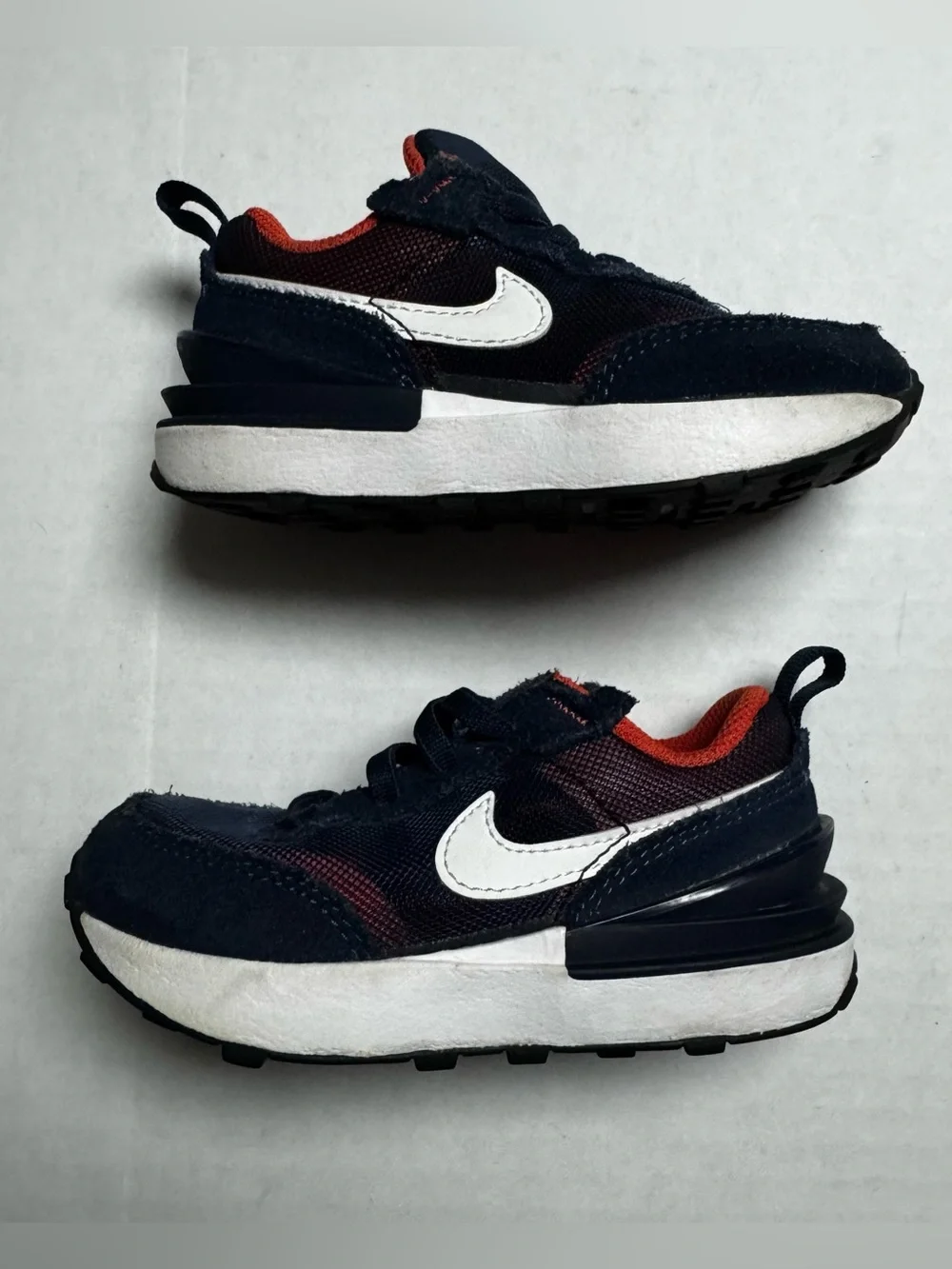 Size 7C - Nike Waffle One (TD) Trainer  In Midnight Navy EUC, No Box